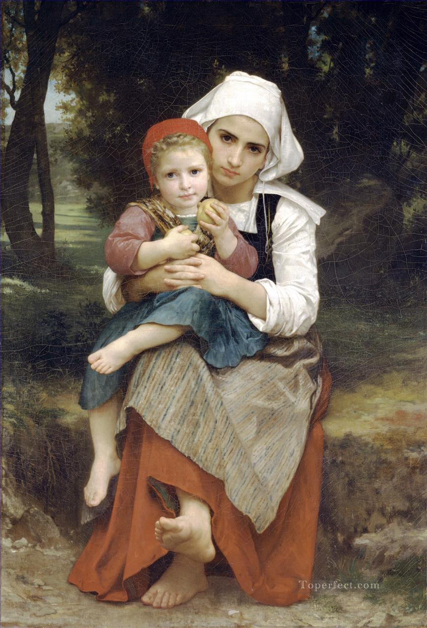 Frere et soeur bretones Realismo William Adolphe Bouguereau Pintura al óleo